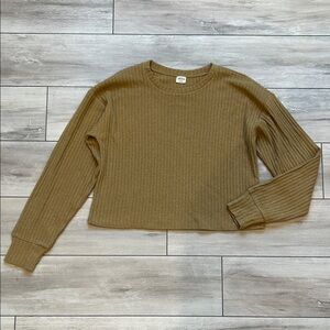 Aritzia Wilfred Free ribbed long sleeve top shirt size small